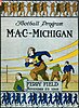 Game program from the 1918 football game between the Michigan Wolverines and the Michigan Aggies