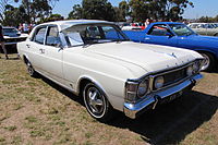 Ford XW Fairmont sedan (with non-standard driving lights)
