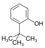 Strukturformel von 2-tert-Butylphenol