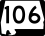 State Route 106 marker