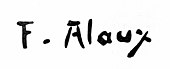 signature de François Alaux