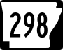 Highway 298 marker