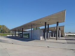 ストラスブール路面電車ターミナルと駐車場