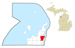 Location within Leelanau County