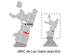 Location of Hébertville-Station