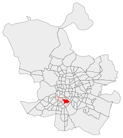 Location of Las Delicias