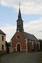 The church in Le Saulchoy