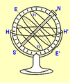 3 - Sphère armillaire simplifiée.