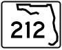 State Road 212 marker