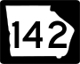 State Route 142 marker