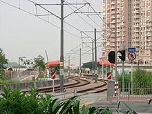 Tin Sau stop, Vianni Cove estate is in the background right