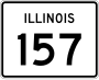 Illinois Route 157 marker