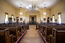 Interior of the courtroom