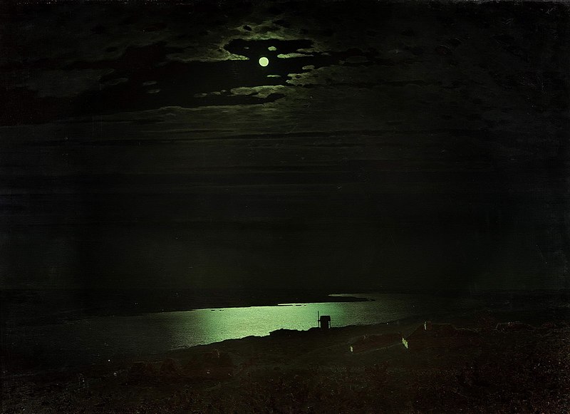 Archip Kuindshi, Night on the Dnieper River 1882.