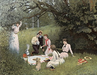 Maurice Réalier-Dumas, Le Goûter sur l'herbe (1892).