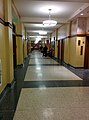 A hallway inside Lind Hall