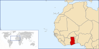 Location of Ghana