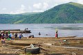 Baignade à Maluku dans le fleuve congo.