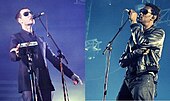 Massive Attack performing onstage.