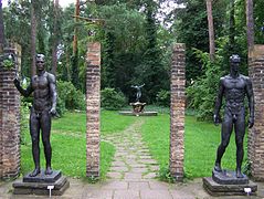 Statues in the garden of the Kolbe-Museum, Berlin