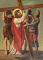 Author unknown: Jesus is helped by Simon Cyrene, oil on canvas, c. 1900, Chapel of Our Lord of the Steps of Santa Casa.