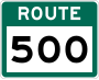Route 500 marker