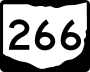 State Route 266 marker