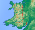 Image 9Offa's Dyke (Clawdd Offa) Map. (from History of Wales)