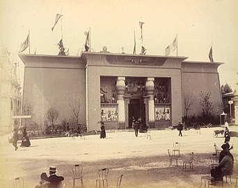 Pavilion of the Suez Canal Company, in Egyptian style