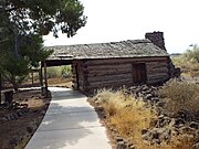 The Ashurst Cabin was built in 1878 near Prescott. This was the boyhood home of Senator Henry Fountain Ashurst, the first Arizona senator following statehood. Ashurst served in the senate from 1912 to 1942. The family cooked their food in the fireplace, however during the summer they did their cooking outside over a campfire. The family lived in the cabin until 1893.[57]