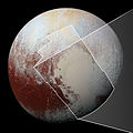 Global enhanced-color view of Pluto providing context for the geologic map