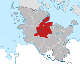 Localisation de Arrondissement de Rendsburg-Eckernförde