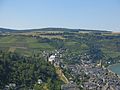 Blick von Burg Schönburg nach Nordwesten zum Spitzenstein