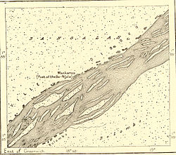 Map of Makanza, around 1890