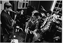 Swirlies in their practice space, 1992