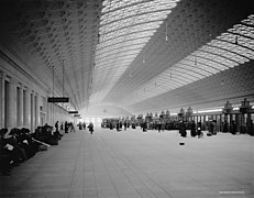 The train concourse at Washington Union Station, c. 1920