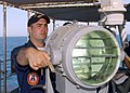 Signal Lamp:: U.S. Navy signaler (2002)