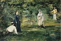 The Croquet Game by Édouard Manet (1873) Städel Museum
