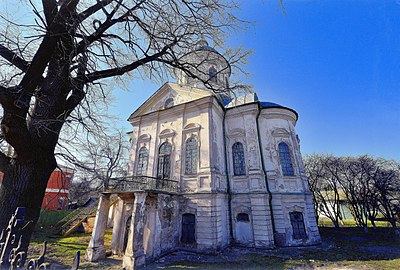 Church of Ivan the Theologian, Nizhyn. 1757, architect Ivan Hryhorovych-Barsky. There is a noticeable transition from Baroque to Classicism
