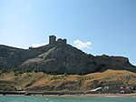 Sudak fortress on the top of a hill