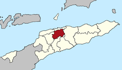 Map of East Timor highlighting the Municipality