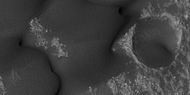 Close view of dunes near crater, as seen by HiRISE under HiWish program