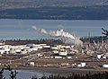 Image 63Storage tanks and towers at Shell Puget Sound Refinery (Shell Oil Company), Anacortes, Washington (from Oil refinery)