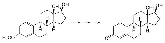 Birch-Reduktion eines Steroidderivats