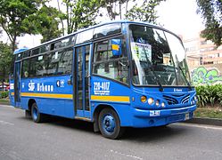 Urban (SITP) bus, part of the integrated public transport system