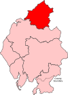 A small constituency, to the north of the centre of the county.