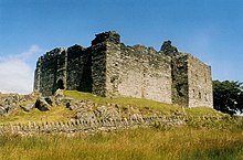 Photo of the remains of a stone castle