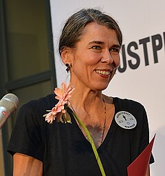 Cilla Naumann under Augustprisnomineringen 2012