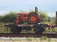 Preserved Conflat A with tractor (not a normal load)