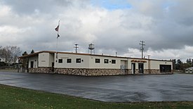 Corwith Township Hall and Vanderbilt Branch Library in Vanderbilt